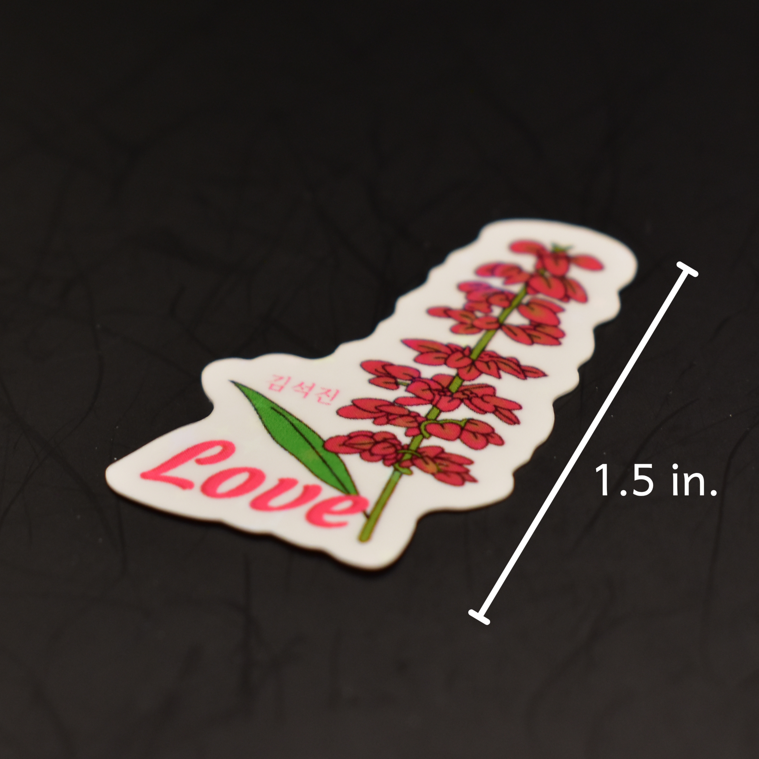 BTS Birth Flower Holographic Vinyl Stickers